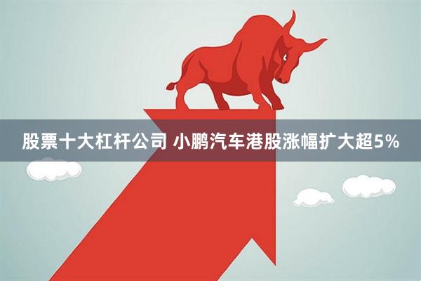 股票十大杠杆公司 小鹏汽车港股涨幅扩大超5%